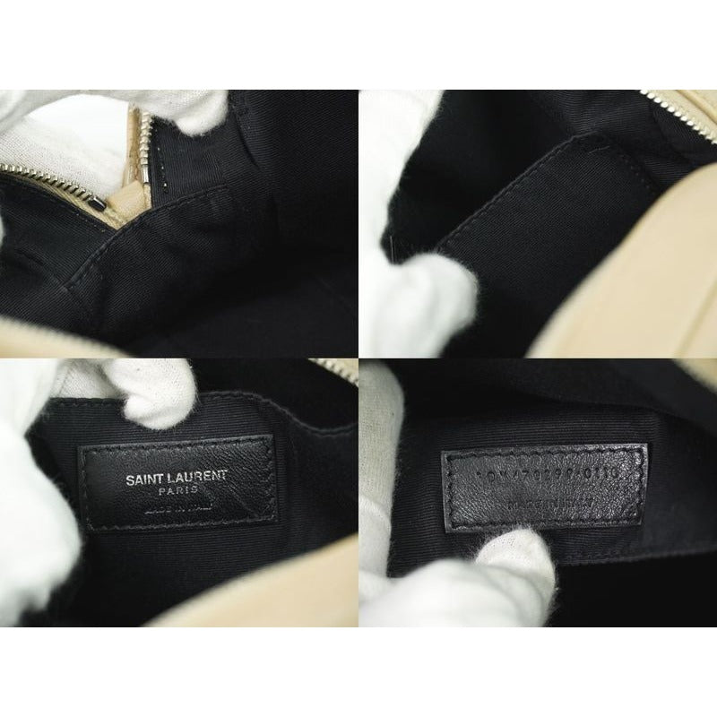 Saint Laurent Lou Shoulder Bag Pochette Camera Leather Beige — view 9