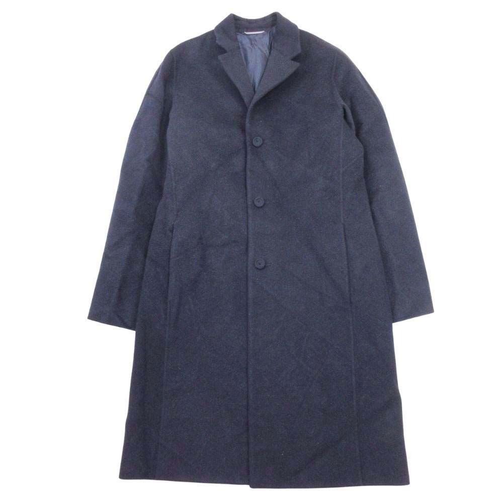 Dior Homme Wool Double Face Star Coat Jacket 44 Navy