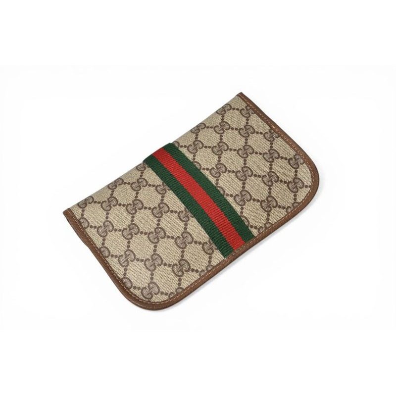 Gucci Pouch Vintage GG Plus Sherry Line Beige Brown — view 3