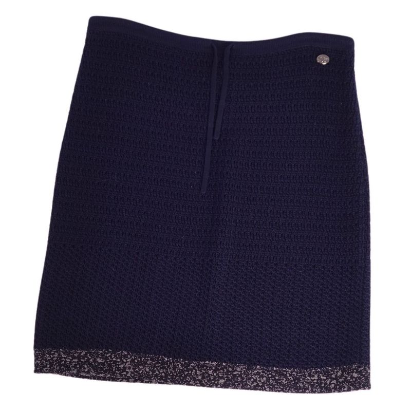 Chanel Skirt Knit Cotton Bottoms Women