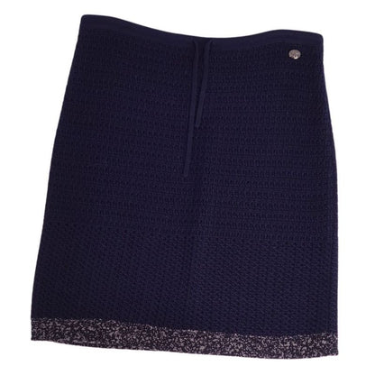 Chanel Skirt Knit Cotton Bottoms Women