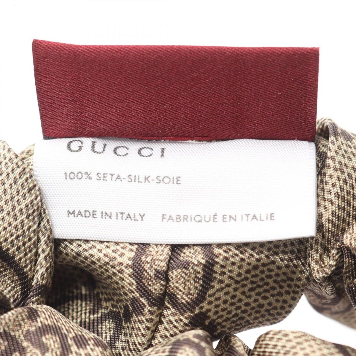 Gucci GG Pattern Scrunchie Hair Accessory — view 3