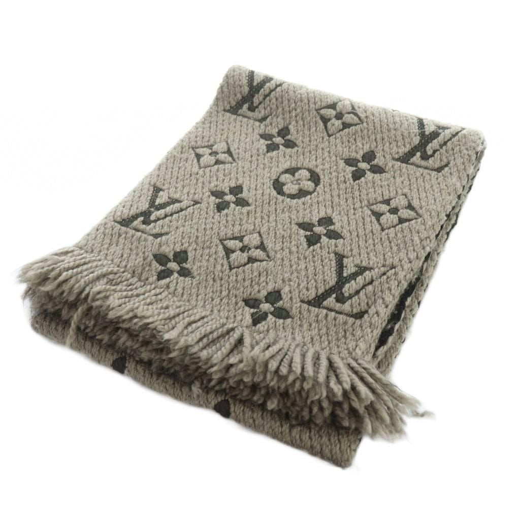 Louis Vuitton Logomania Scarf Wool Silk Blend