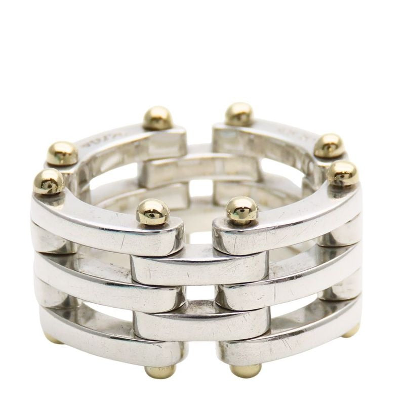 Tiffany & Co Ring Gate Silver 925 18K Yellow Gold 11.8 g