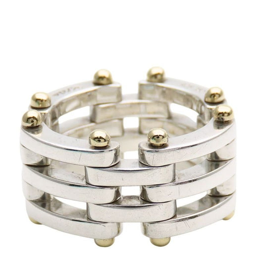 Tiffany & Co Ring Gate Silver 925 18K Yellow Gold 11.8 g