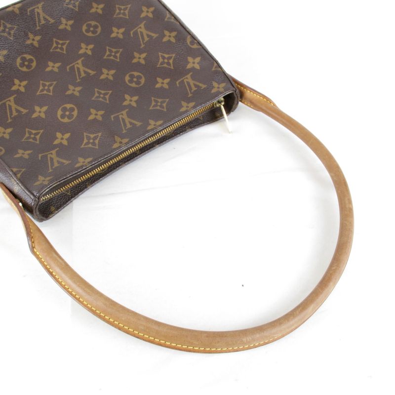 Louis Vuitton Looping MM M51146 Shoulder Bag Brown Monogram Canvas Brand