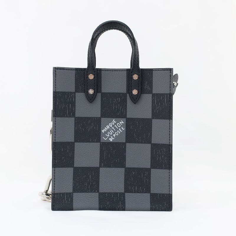 Louis Vuitton Sac Plastic XS Damier Checkerboard N60479 Black