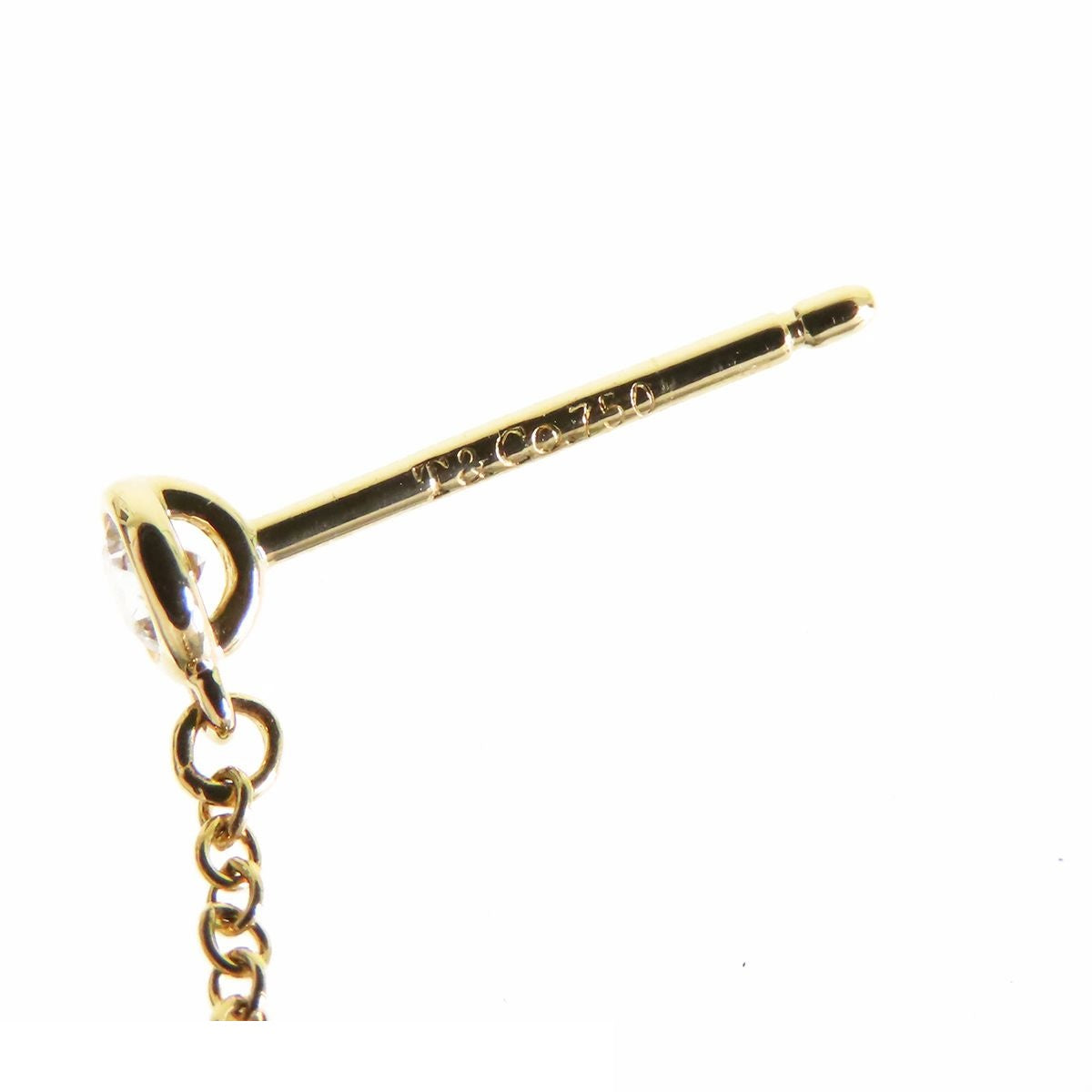 Tiffany & Co by the Yard Drop Earrings Yellow Gold 18k Diamond — view 6