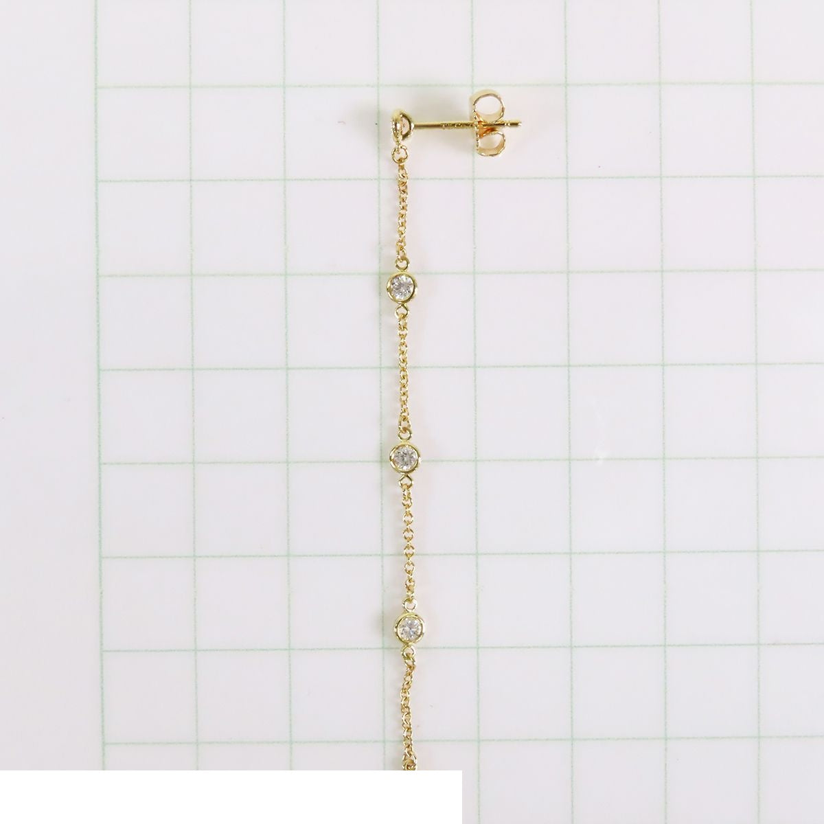 Tiffany & Co by the Yard Drop Earrings Yellow Gold 18k Diamond — view 8