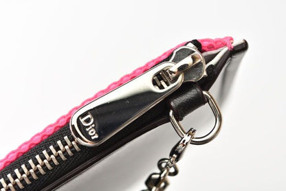 Unused Christian Dior Chain Shoulder Bag Clutch Bag Pouch