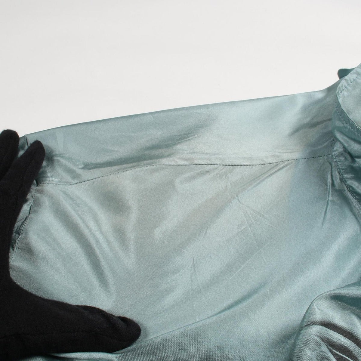 Prada Pajamas Silk Shirt Blue — view 9