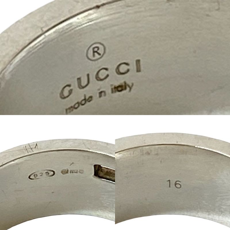 Gucci Square G Ring Silver 925 No 14 Accessory 102