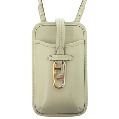 Fendi Phone Pouch Leather Green Shoulder Bag