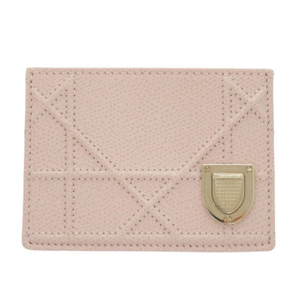 Christian Dior Leather Pink Card Case 0786