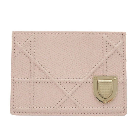 Christian Dior Leather Pink Card Case 0786