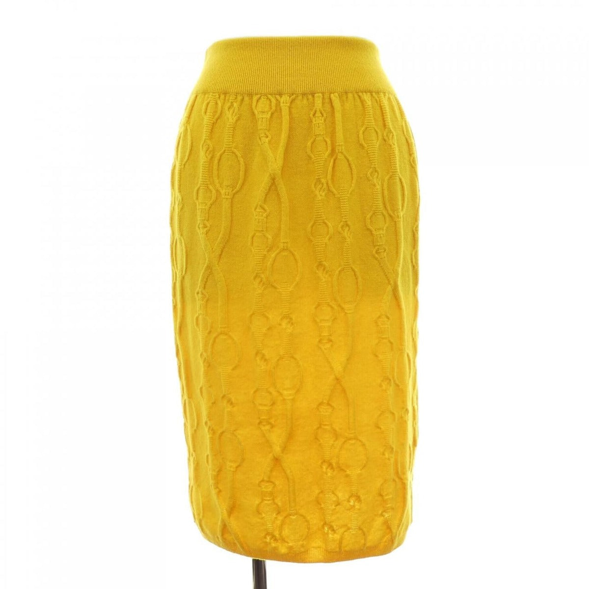 Hermes Skirt Cashmere Yellow