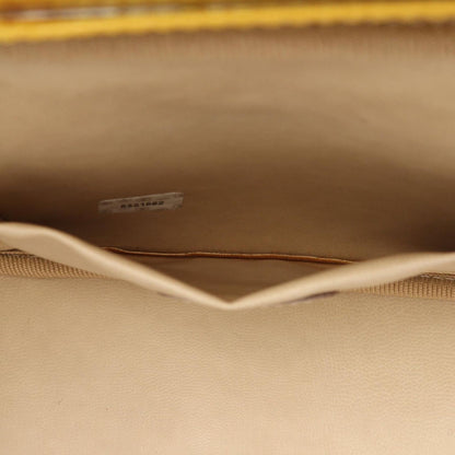 Chanel Handbag CC Logo Yellow Leather Side — view 6