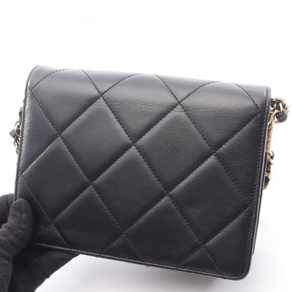 Chanel Shoulder Bag Quilted Black Lambskin — view 9