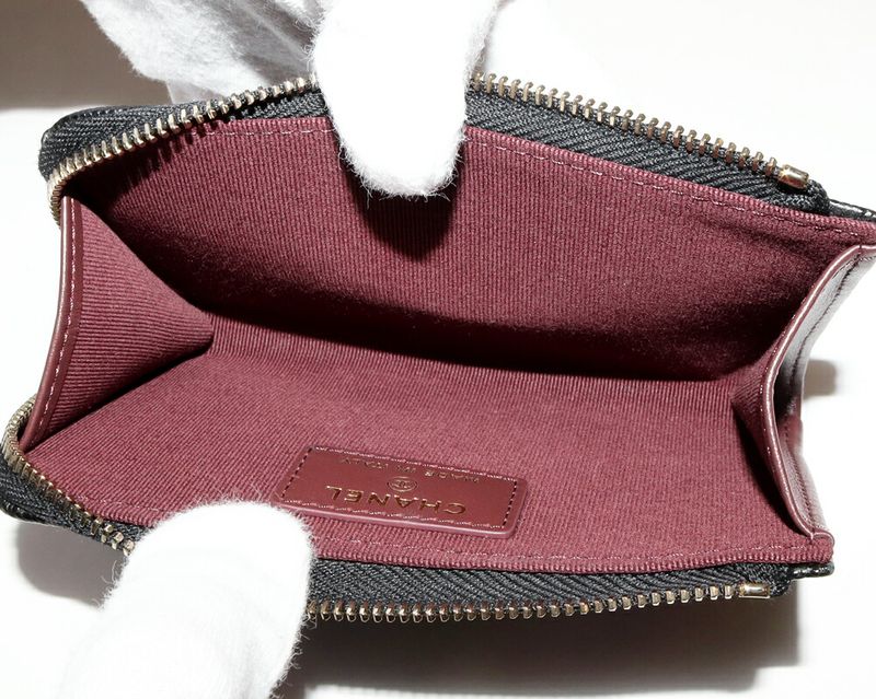 Chanel Coin Case With Card Case L-shape Zipper Fragment Case Matelasse Classic