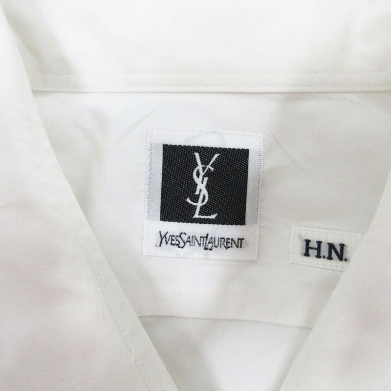 Yves Saint Laurent '96 Vintage Cass Andra Logo Dress Shirt