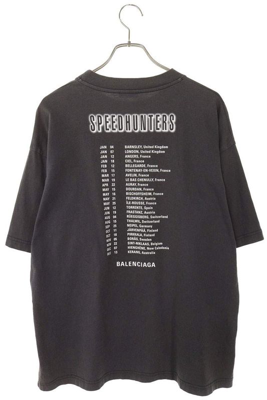 Balenciaga 541875 Tcv38 Speed Hunters Print T-shirt Men's XS