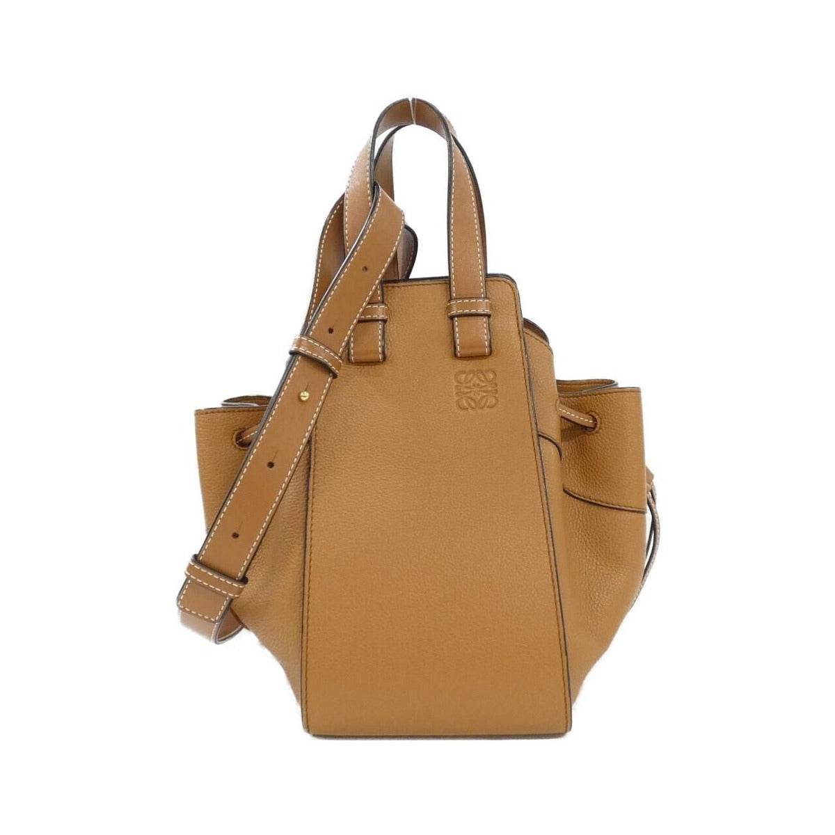 Loewe Hammock Drawstring Small 314 12 Shoulder Bag Light Caramel