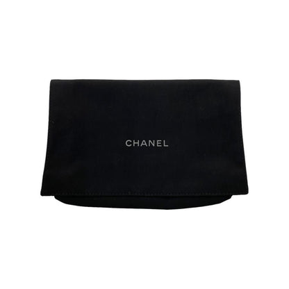 Chanel Shoulder Bag Chain Wallet Matelasse Caviar Skin Coco Mark Black Gold