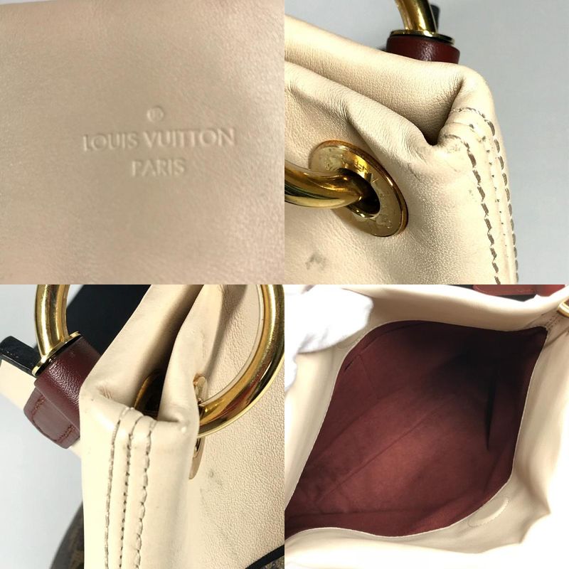Louis Vuitton Shoulder Bag Monotuille Lebouzas M43576 Monogram Canvas Creme