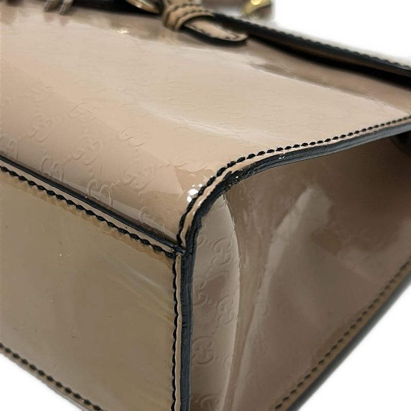 Gucci Shoulder Bag Emilymicro Guccissima Horsebit 295402 Beige Leather