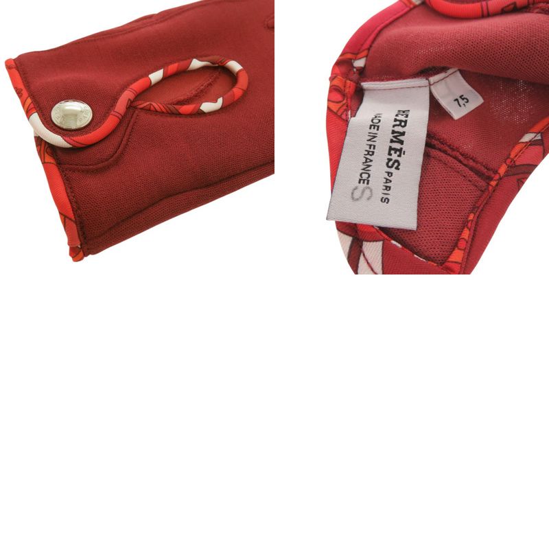 Hermes Selye Gloves Silk Cotton Dahl Cles Dd 0488 Hermes