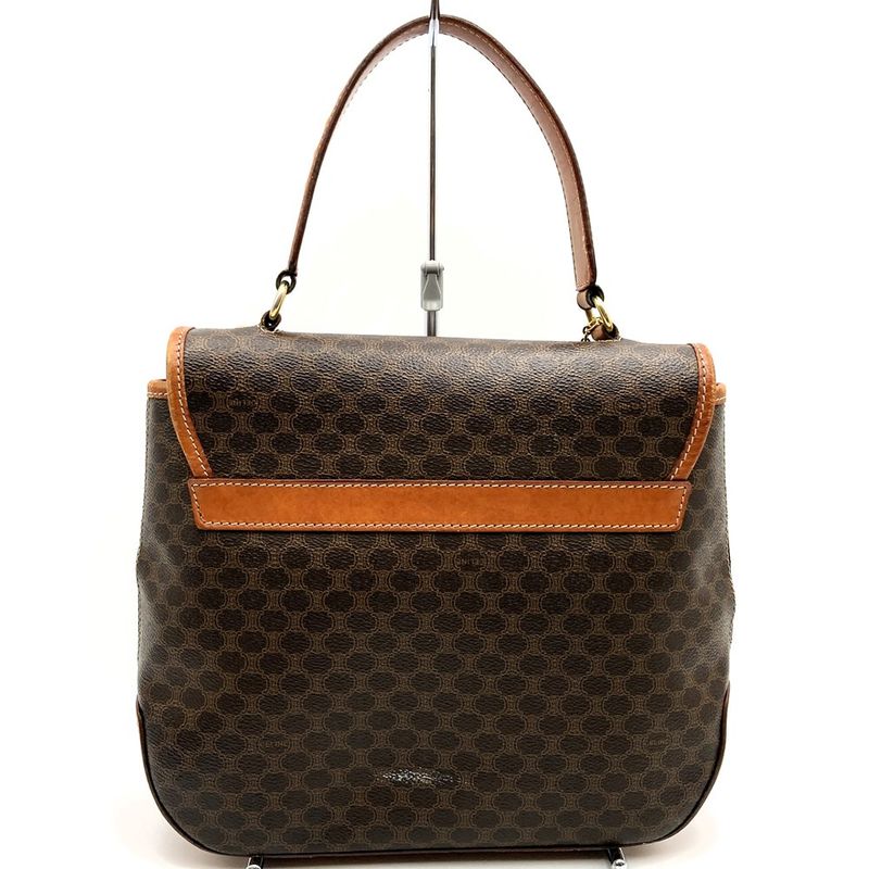 Celine M94 Handbag Macadam PVC Leather Brown With Charm Women Men Fashion