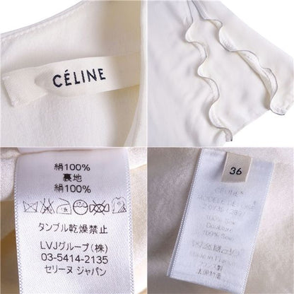 Celine Shirt Phoebe Period Blouse Sleeveless Sil