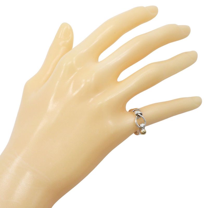 Tiffany & Co Love Knot Vintage 18K Yellow Gold And 925 Silver Size 9.5 Ladies