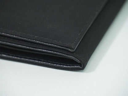 Authentic Prada Nylon Long Wallet Long Wallet Black Wallet Pre-owned [follow-up