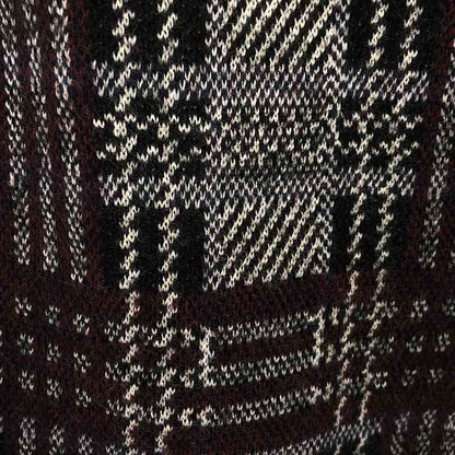 Bottega Veneta - Jacquard Knit Flared Easy Pants - Bordeaux White Black -