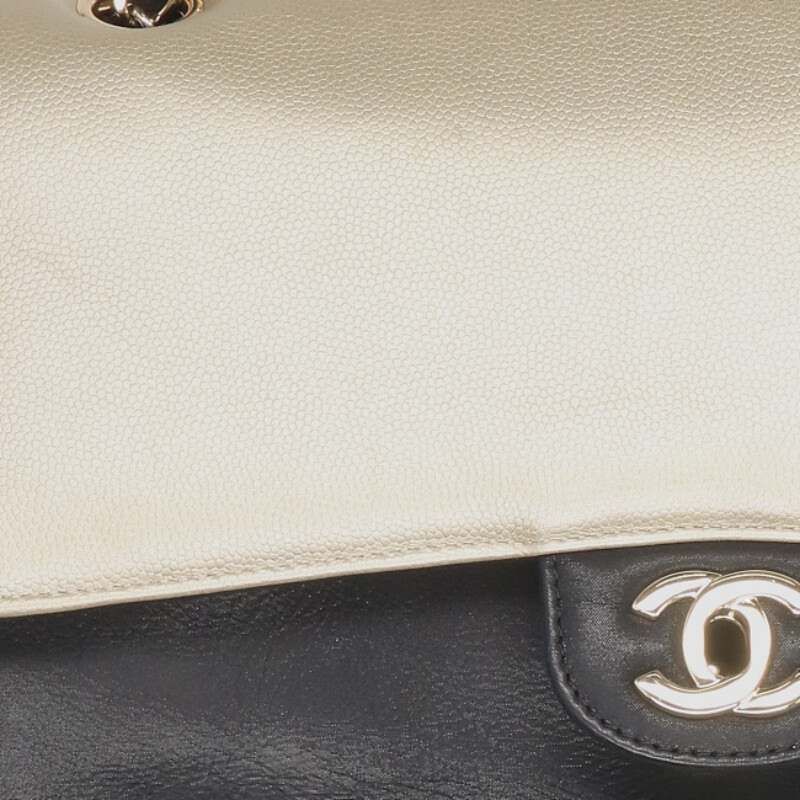 Chanel Classic Bicolor Double Flap Shoulder Bag For Men