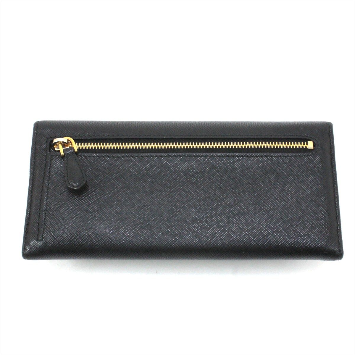 Prada Saffiano Bifold Long Wallet Black
