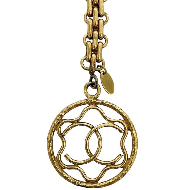 Chanel Key Holder Gold Coco Mark Excellent Condition GP Preowned Chanel