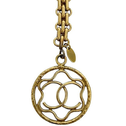 Chanel Key Holder Gold Coco Mark Excellent Condition GP Preowned Chanel