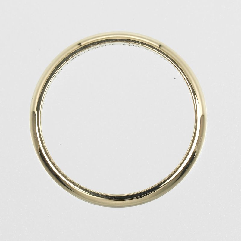 Cartier 1895 Wedding 2.5mm (0.10in) Model 18K Yellow Gold #8 Ladies 2g Ring