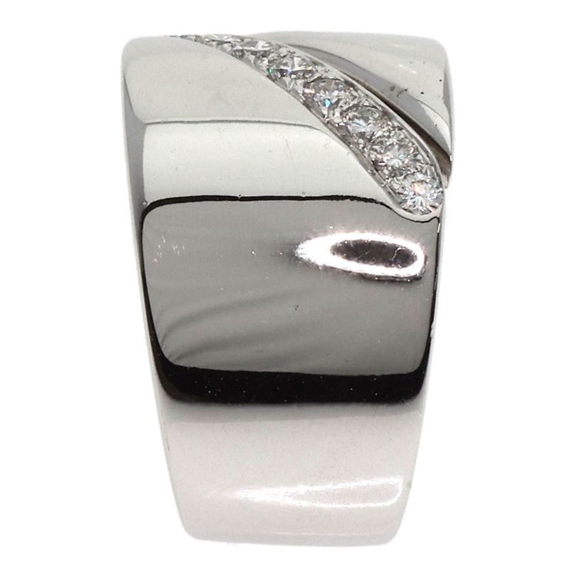 Hermes Diamond #48 Ring 18K White Gold Ladies