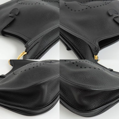 Hermes Evelyne 3 PM Black Taurillon Clemence Gold Hardware Y Engraved