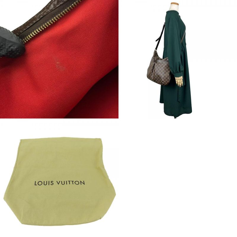 Louis Vuitton Shoulder Bag Bloomsbury GM N42250 Damier Ebène Brown Gold