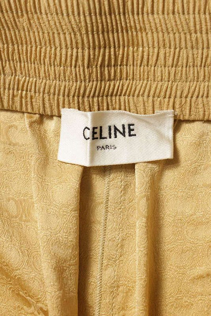 Celine 2p711779r Macadam All-over Silk Half Pants Women 36