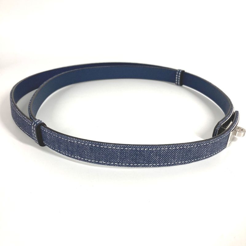 Hermes Belt Jean 18 Kelly Belt Denim Blue