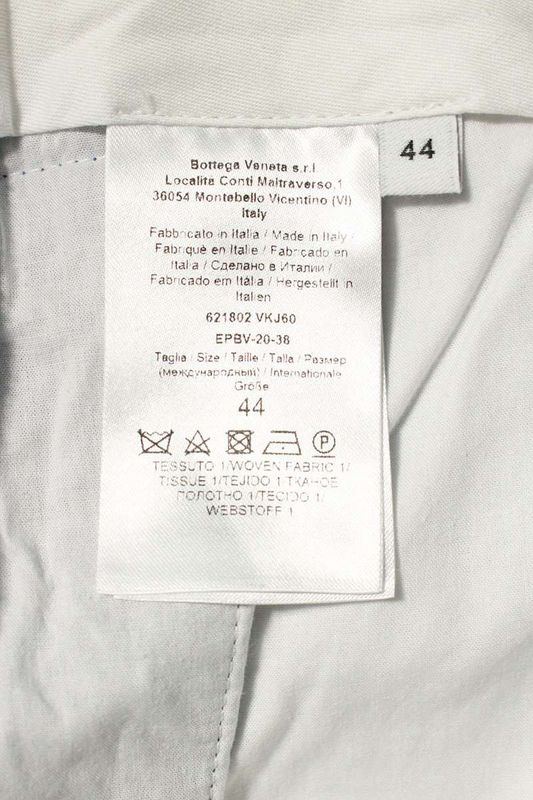 Bottega Veneta 20SS 621802 Vkj60 Wide Tuck Half Pants Men 44