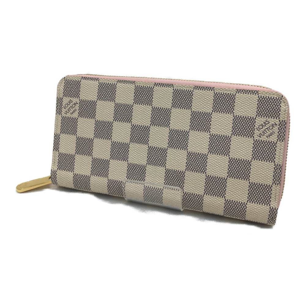 Louis Vuitton Zippy Wallet Damier Azur Rose Ballerine