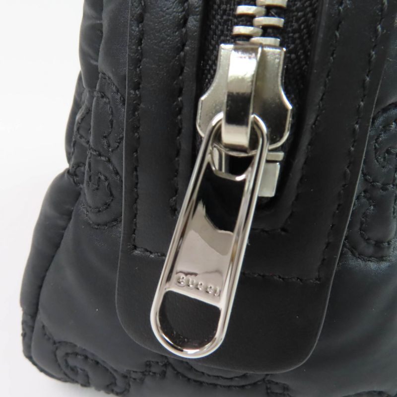 Gucci 72604 GG Marmont Makeup Pouch Small Pouch Black Purple With Box And