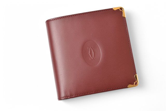 Cartier Fold Wallet Vintage Cartier Men's Wallet Must De Cartier Bordeaux