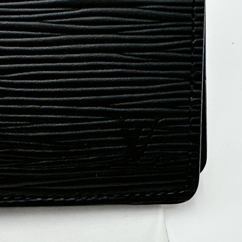Louis Vuitton M60662 Epi Portefeuille Multiple Fold Wallet Louis Vuitton Black